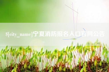 兰州宁夏消防报名入口官网公告