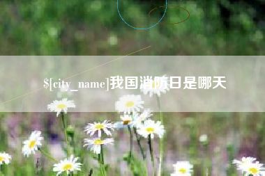 兰州我国消防日是哪天