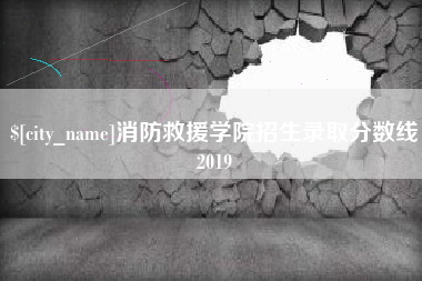 兰州消防救援学院招生录取分数线2019