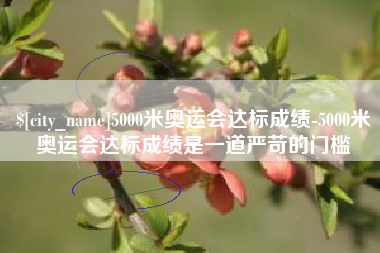 兰州5000米奥运会达标成绩-5000米奥运会达标成绩是一道严苛的门槛
