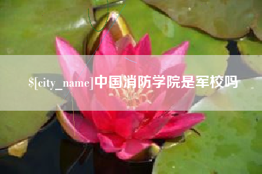 兰州中国消防学院是军校吗