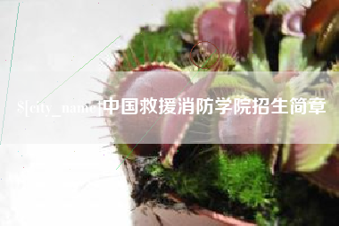 兰州中国救援消防学院招生简章