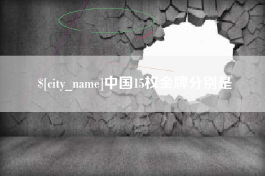 兰州中国15枚金牌分别是