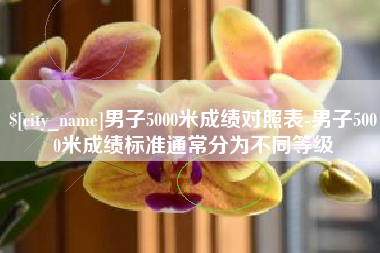 兰州男子5000米成绩对照表-男子5000米成绩标准通常分为不同等级