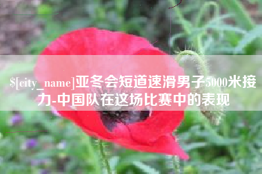 兰州亚冬会短道速滑男子5000米接力-中国队在这场比赛中的表现