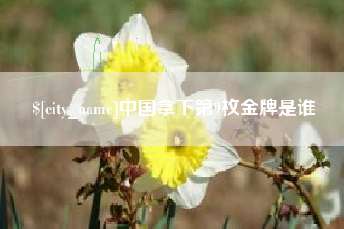 兰州中国拿下第9枚金牌是谁
