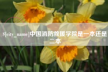 兰州中国消防救援学院是一本还是二本