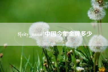 兰州中国今年金牌多少