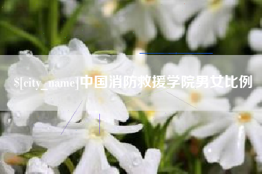 兰州中国消防救援学院男女比例
