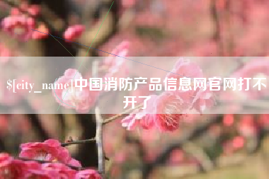 兰州中国消防产品信息网官网打不开了