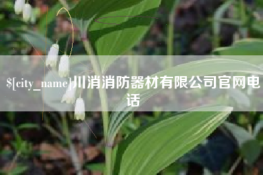 兰州川消消防器材有限公司官网电话