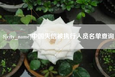 兰州中国失信被执行人员名单查询