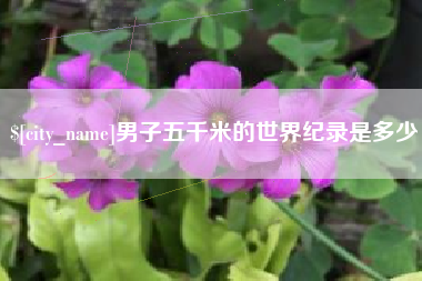 兰州男子五千米的世界纪录是多少