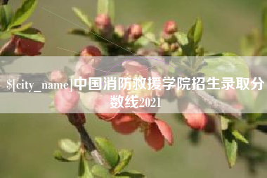 兰州中国消防救援学院招生录取分数线2021