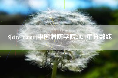 兰州中国消防学院2024年分数线