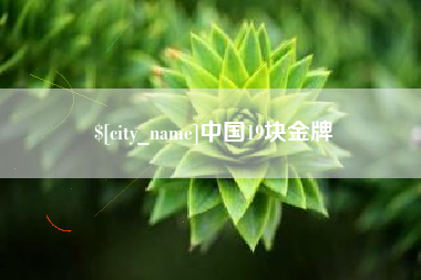 兰州中国19块金牌