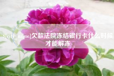 兰州欠款法院冻结银行卡什么时候才能解冻